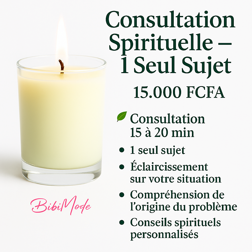 Consultation Spirituel - 1 Seul Sujet